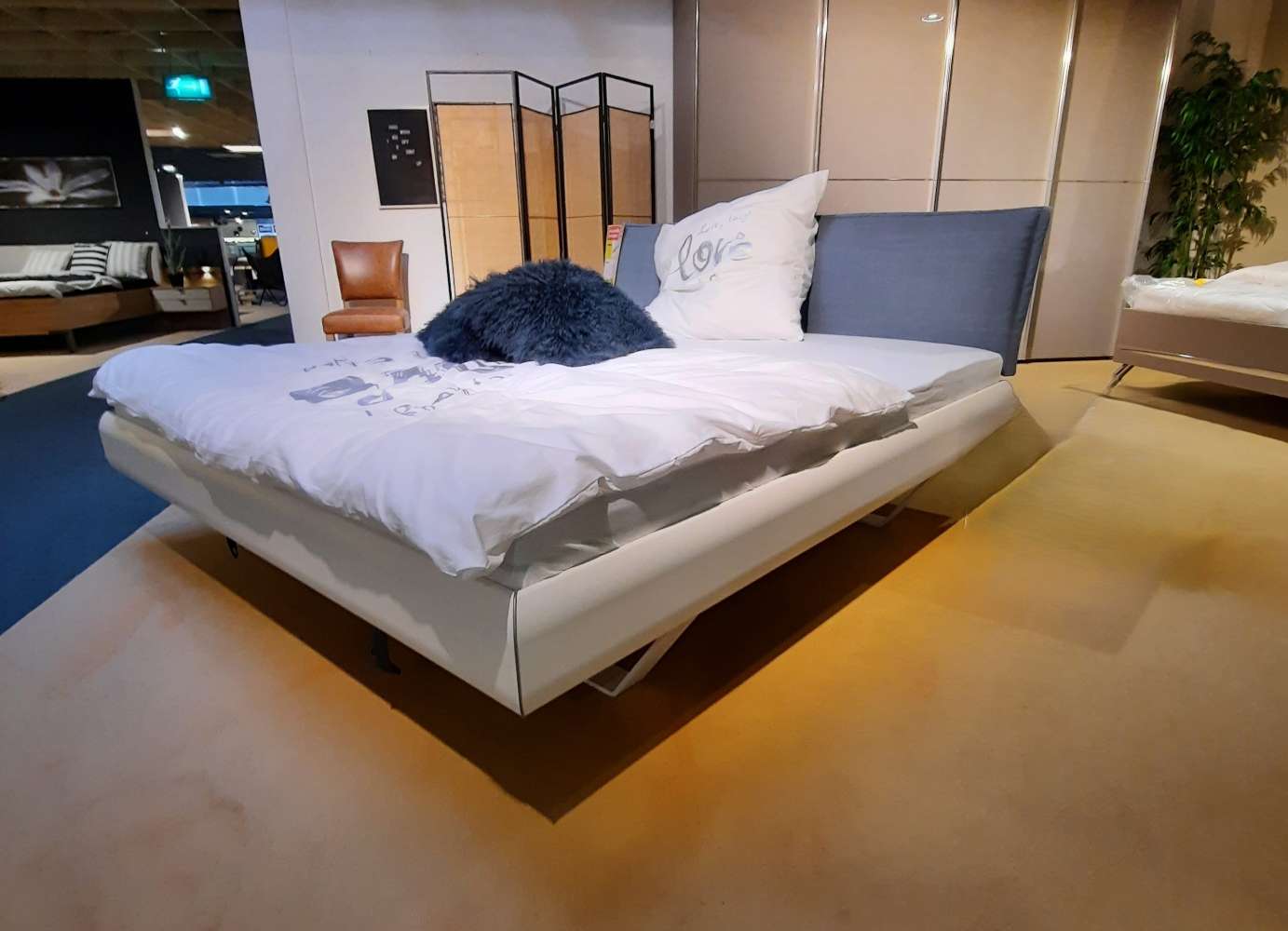 Doppelbettgestell weiß Liegefläche 180X200 CM