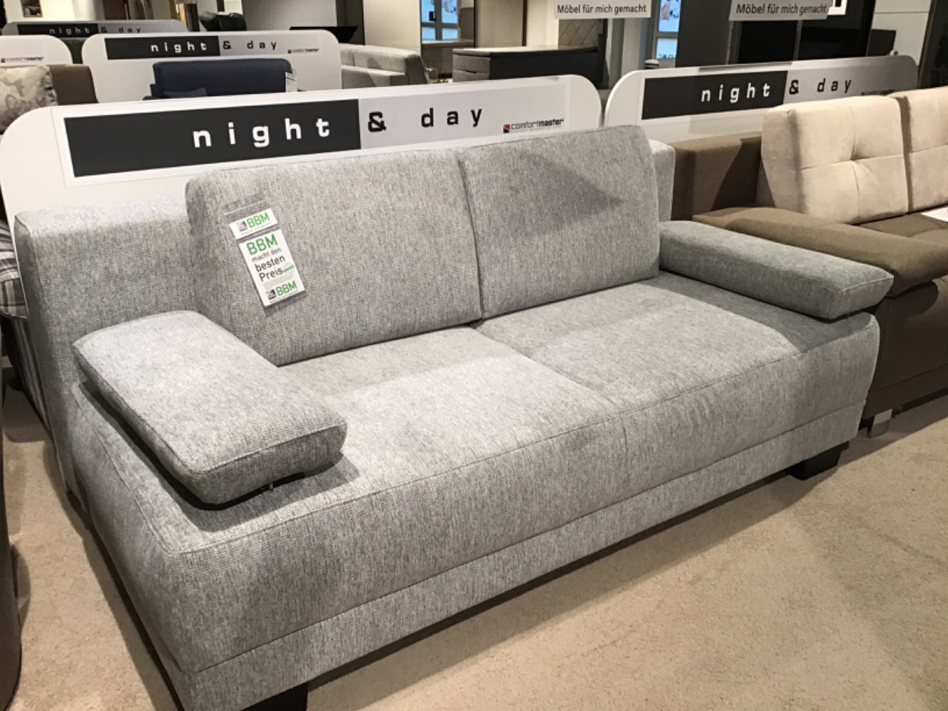 Funktionssofa Farbe grau,Liegefläche 150x200cm