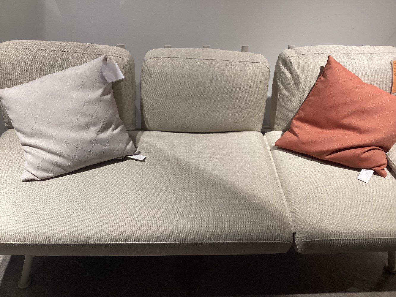 Gartenmöbel, Gartenbank ZEBRA,  199x78x81, Hell/Taupe