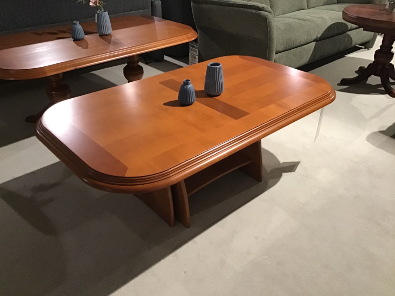 Höhenverstellbar Couchtisch Farbe  Kirschbaum Furnier Maß 140/80