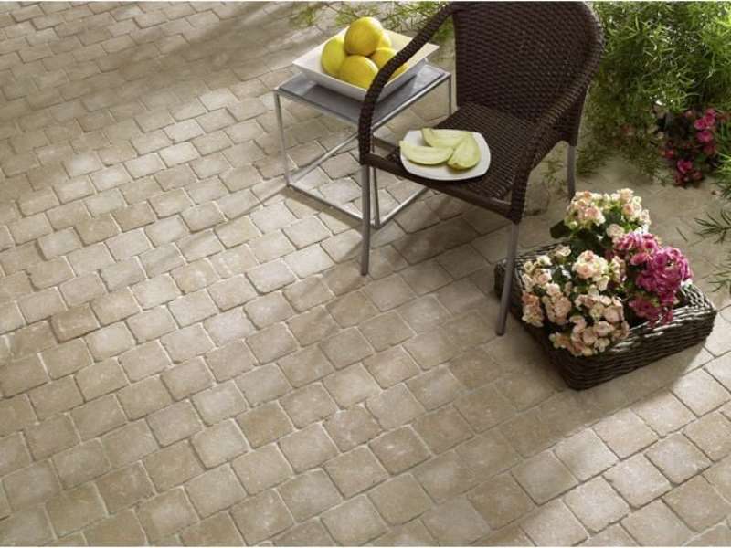 Etrusco 14x14x5 cm sandfarbend gealtert (Restposten)