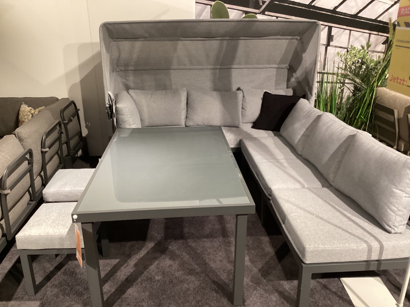 Möbel Sunfree Loungegarnitur Cabrio 200x260cm Grau XXXLutz