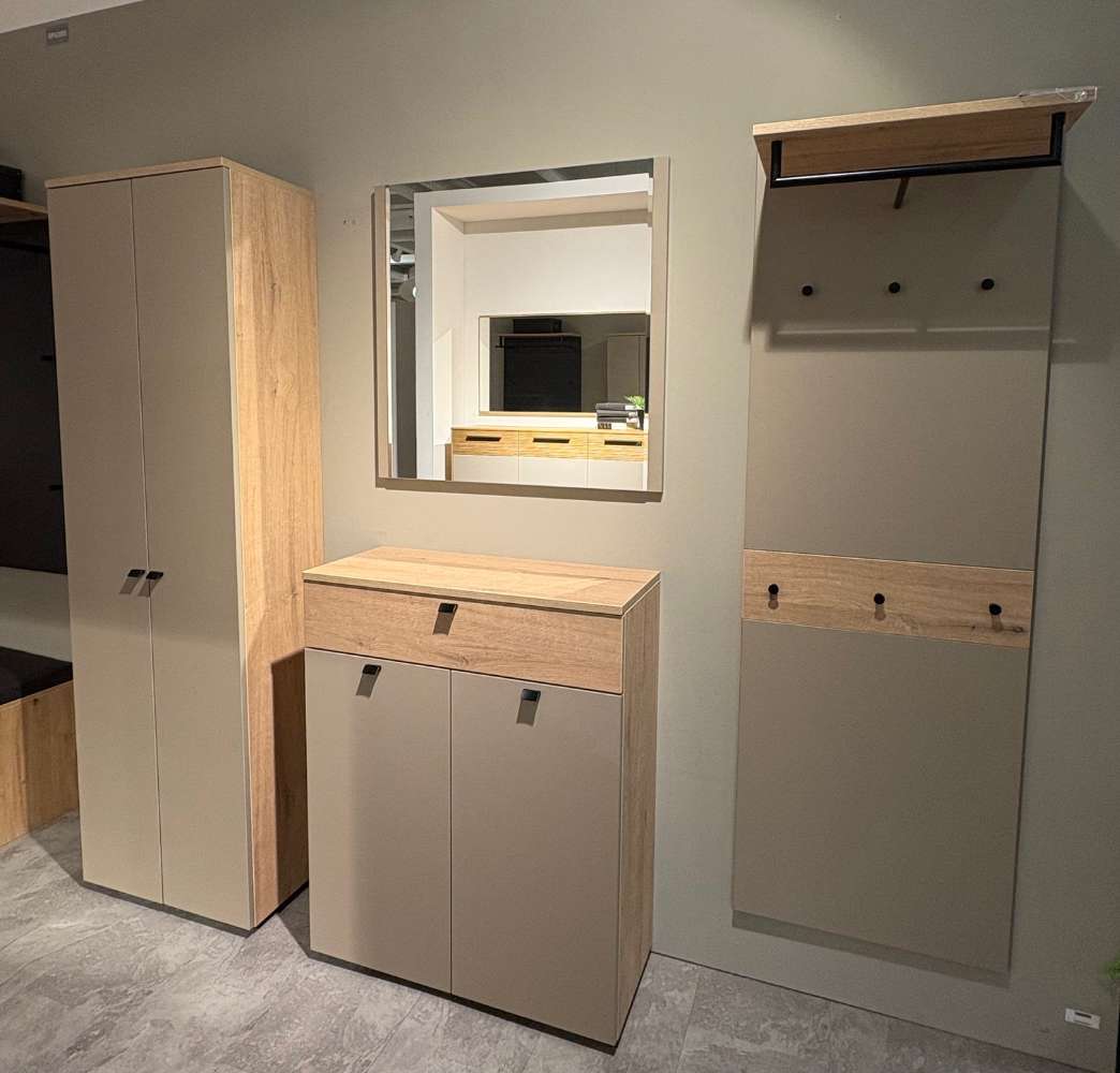 Garderobe Steingrau / Steineiche ⚡️Sparpreis⚡️
