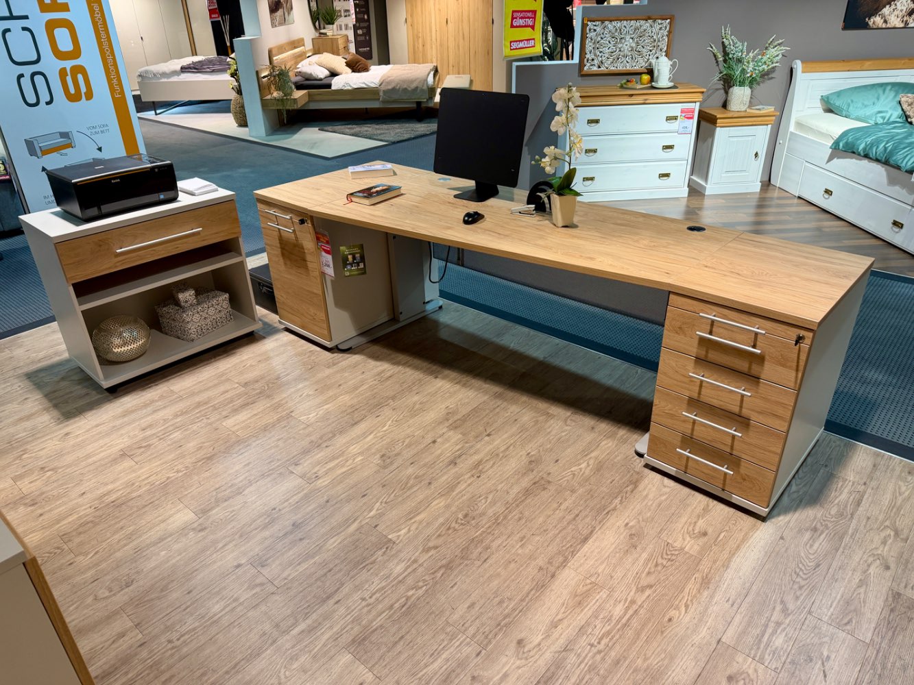 Ausstellungsstück Schreibtischkombi Techno Röhr