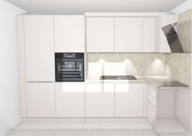 Einbauküche Nolte ohne Geräte, Spüle, Mischbatterie