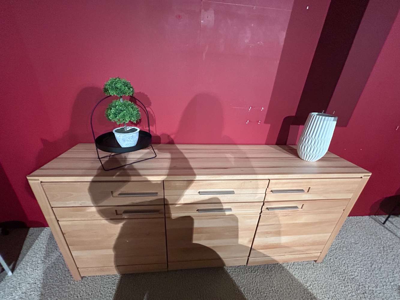 Sideboard Kernbuche massiv lackiert