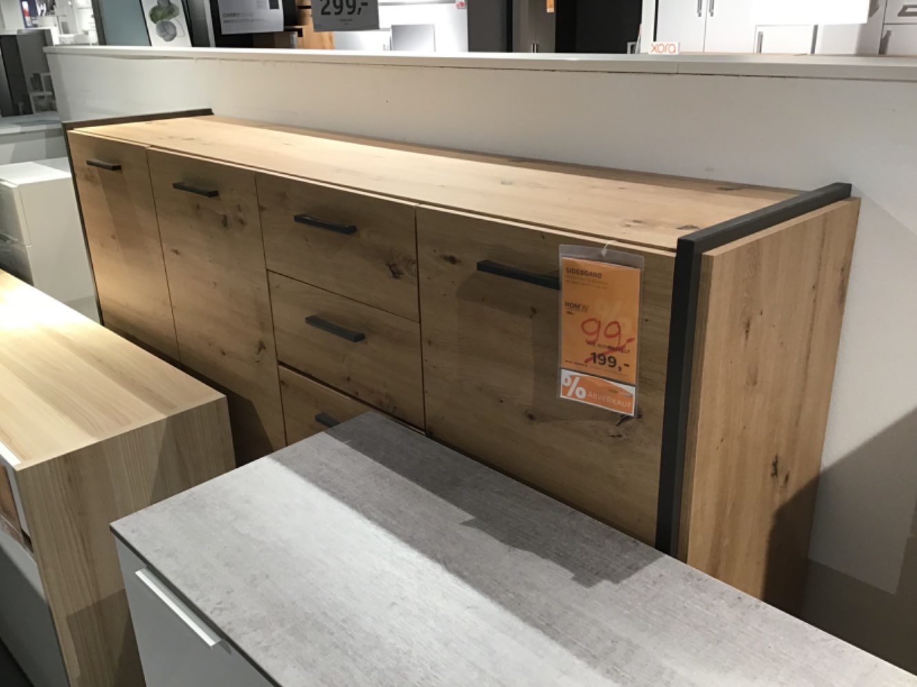 XXXLutz Ausstellungsstück Möbel Sideboard Flash Eiche Artisan gra