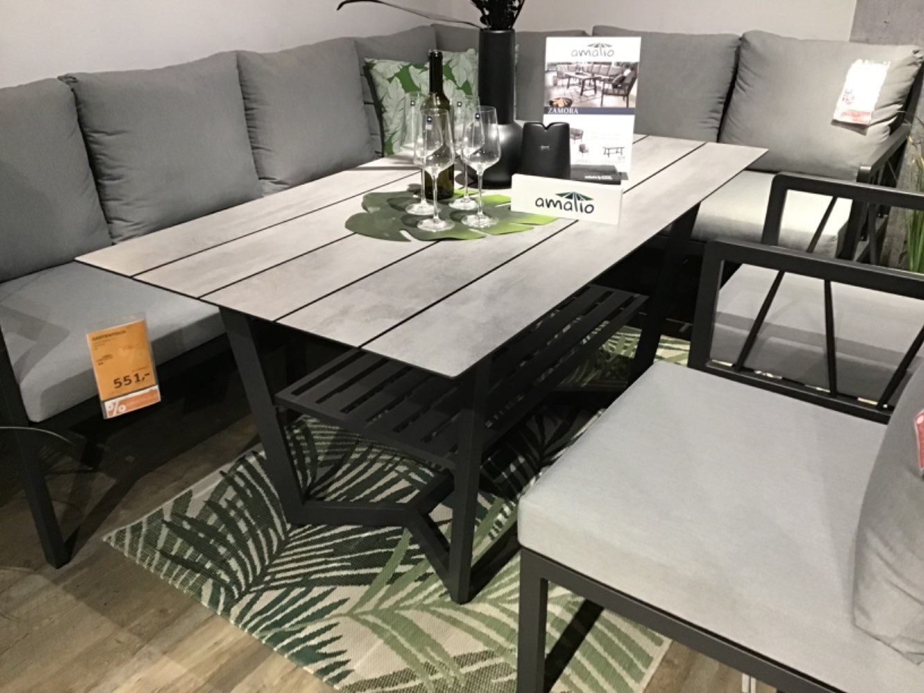 XXXLutz Ausstellungsstück Möbel Gartentisch Zamora Alu grau