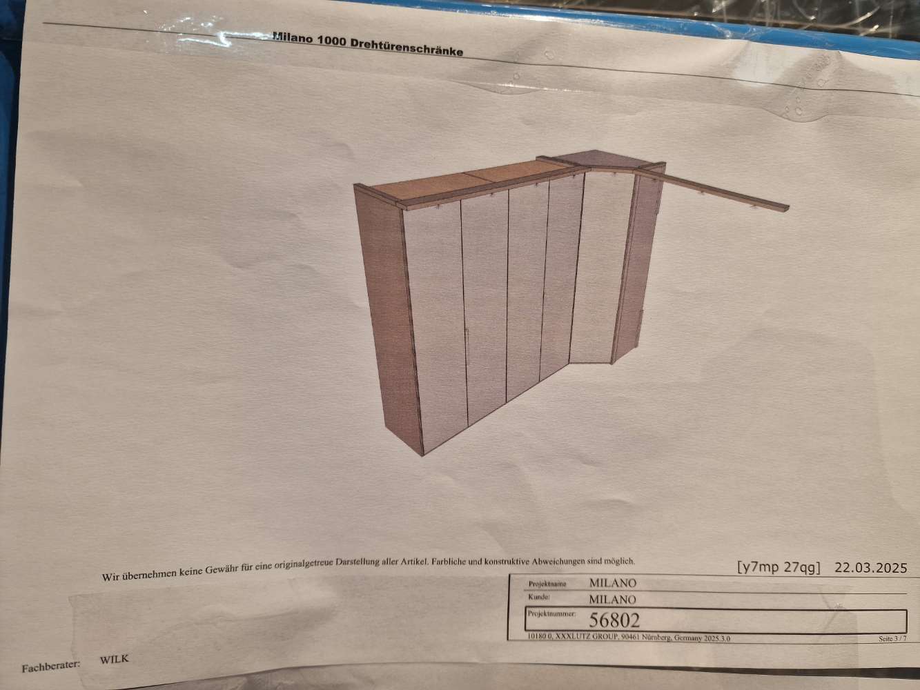 Möbel, Eckkleiderschrank, Champagner-Farben, XXXLutz