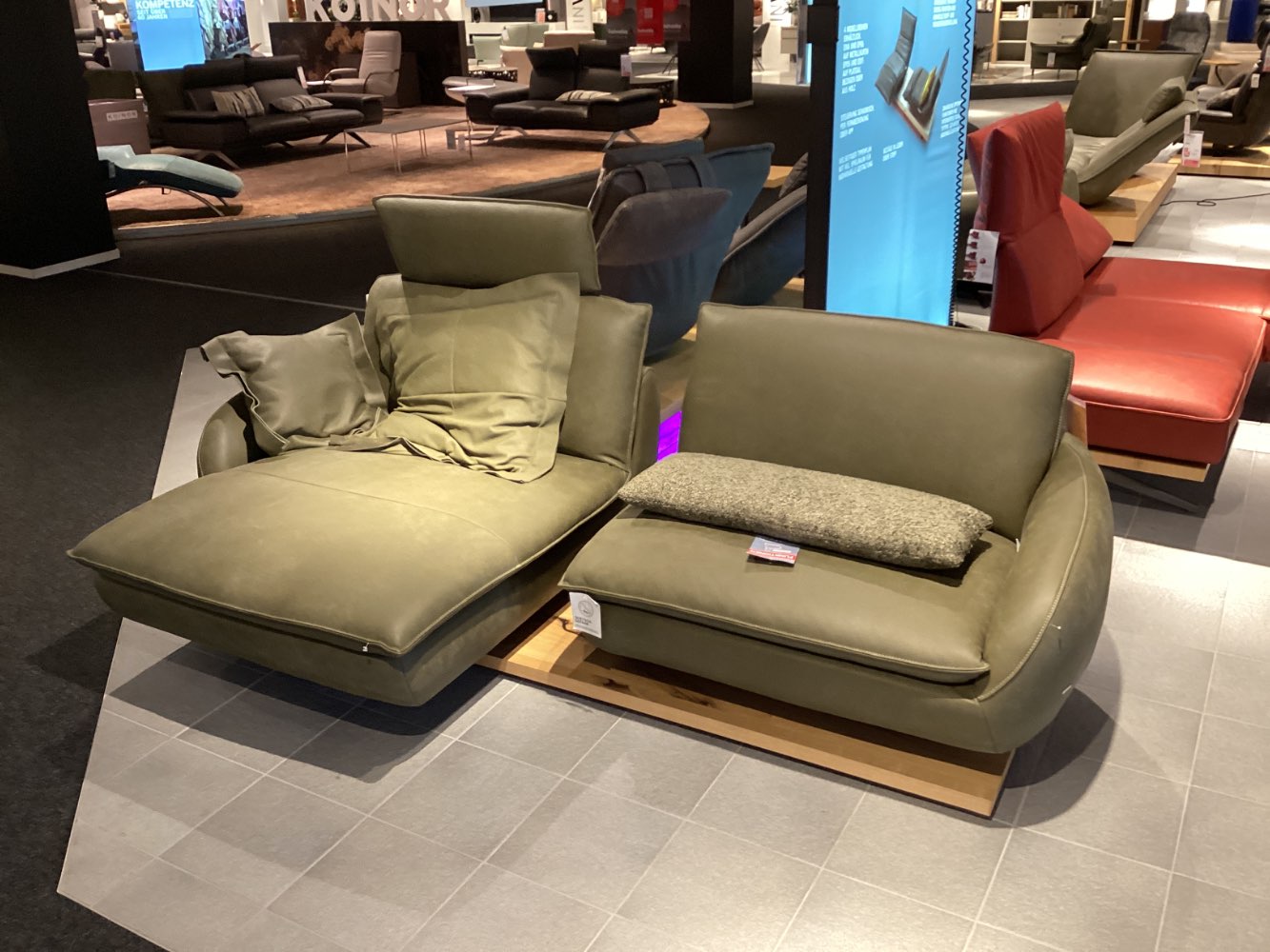 Möbel Ecksofa Koinor Mooro echtes Leder XXXLutz Hirschaid