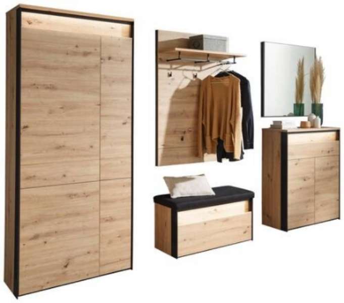 Garderobe Edra, 5-teilig, XXXLutz, Möbel