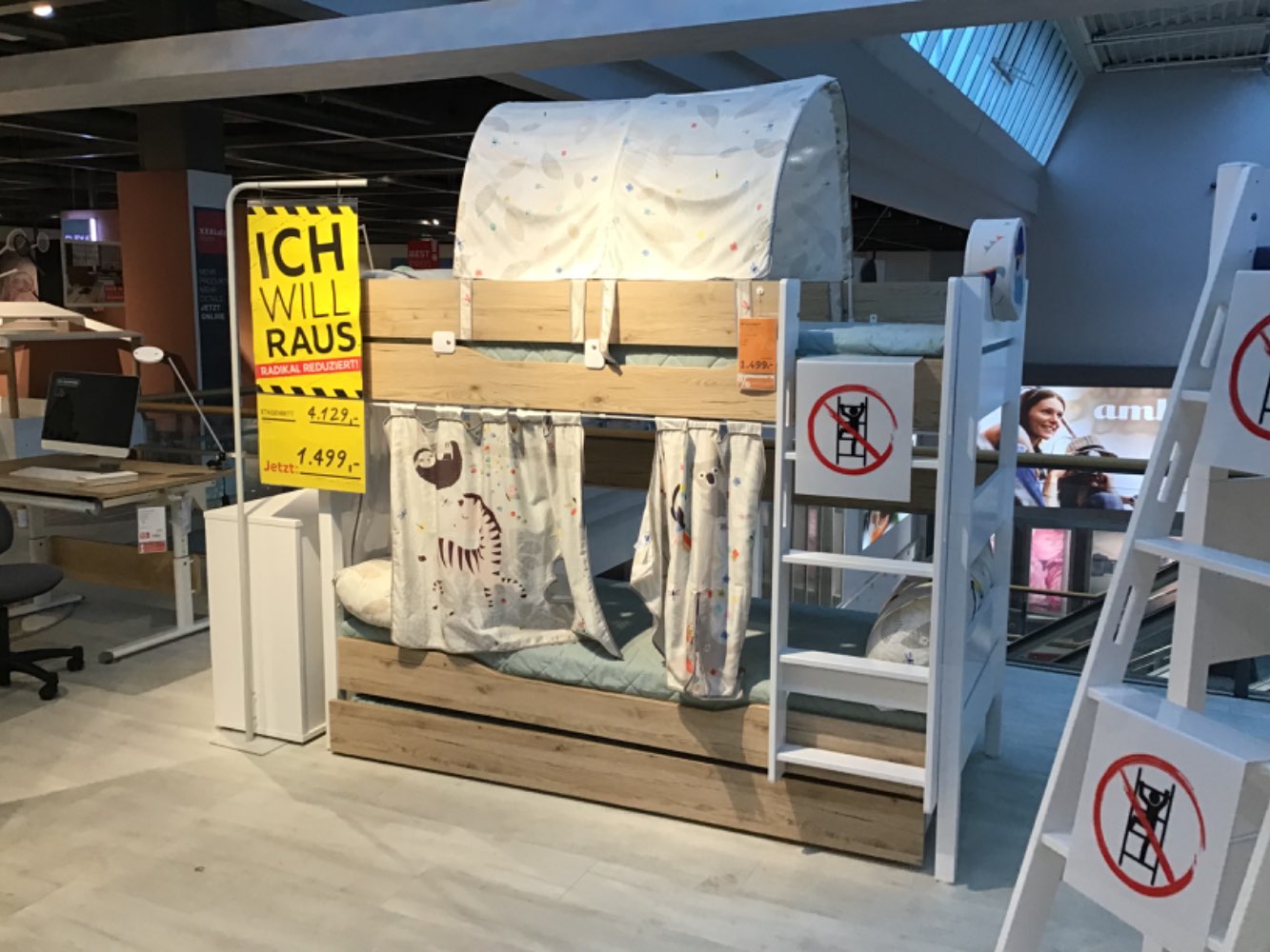 XXXLutz Ausstellungsstück Möbel Etagenbett Fionn X weiß