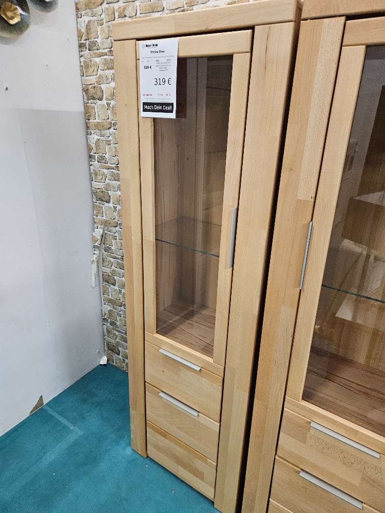 Vitrine Zara Kernbuche teilmassiv statt 529€