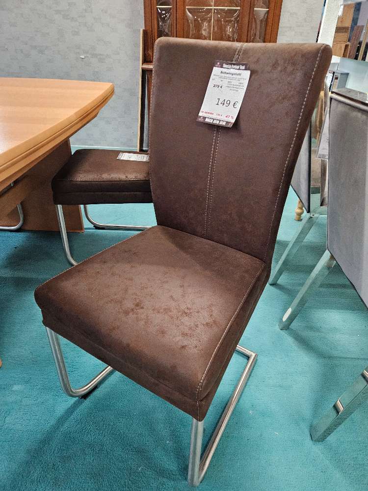 Schwingstuhl Mikrofaser Braun statt 279€