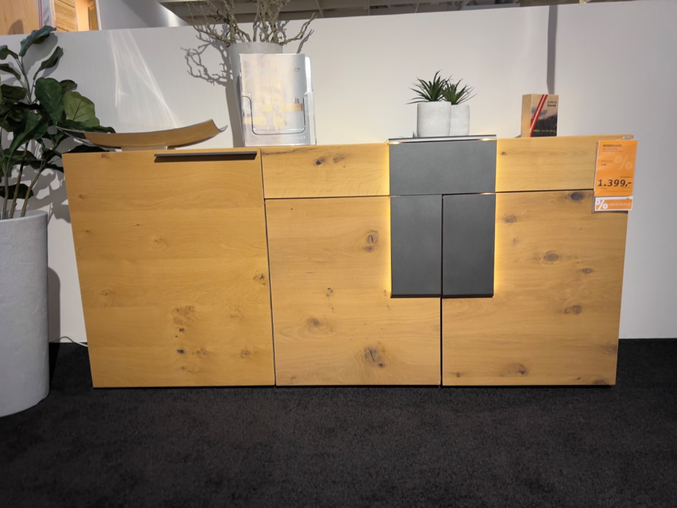 SIDEBOARD VOGLAUER WILDEICHE / ANTHRAZIT