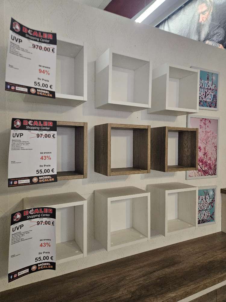3er Set Wandregal Pinie oder Wildeiche Dekor statt 97€