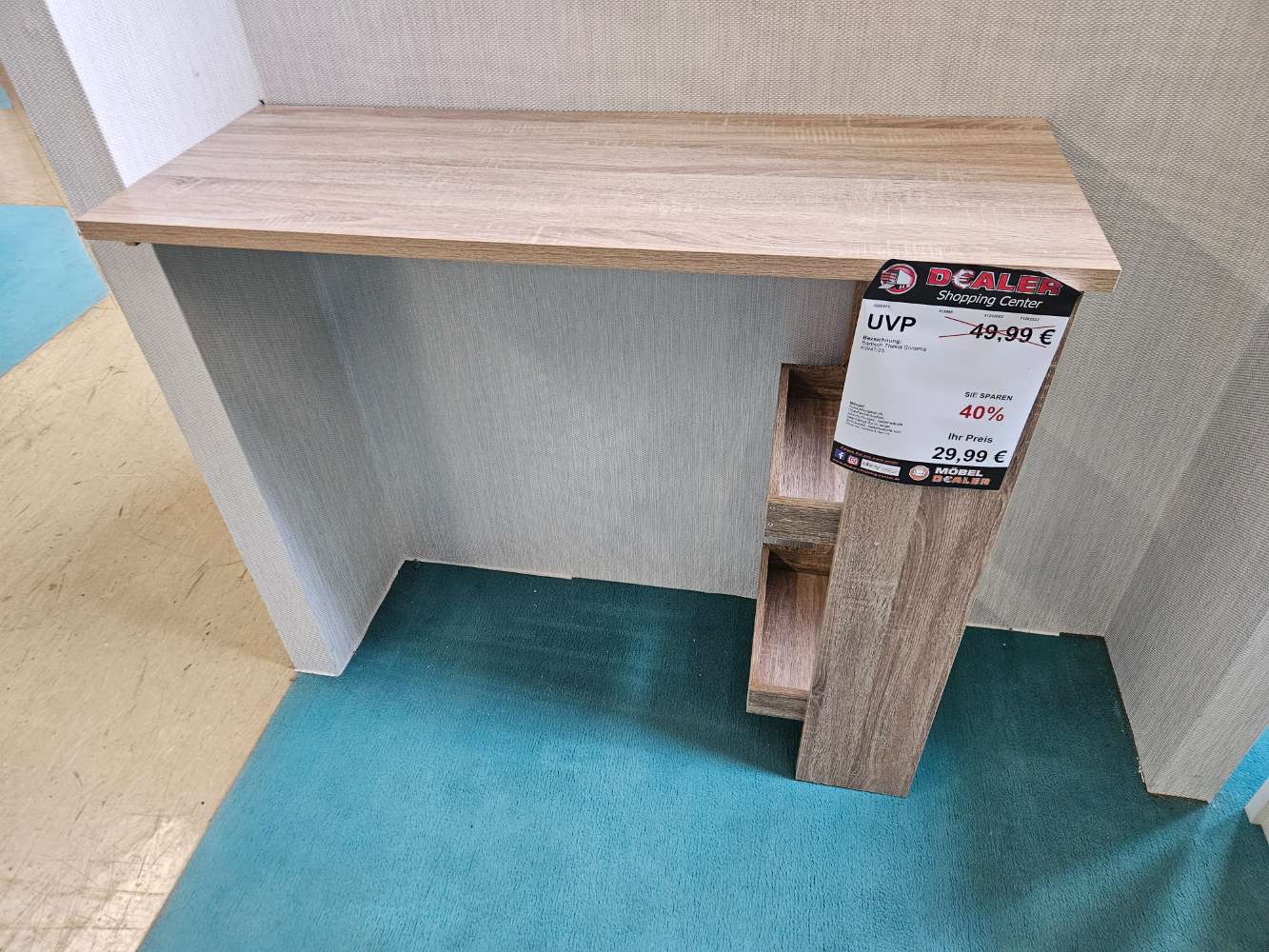 Bartisch Thekla Sonoma Eiche statt 49,99€