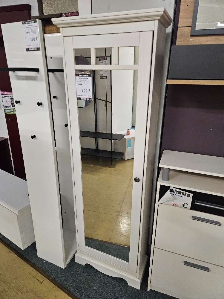 Schuhschrank Kiefer massiv weiß statt 349€