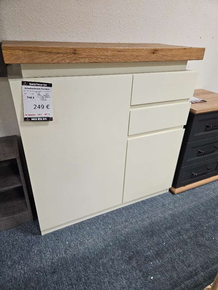 Schuhschrank Fornico Hochglanz Beige statt 748€