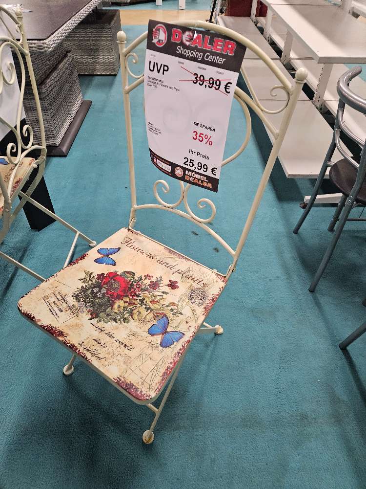 Metallstuhl Flowers and Plants Garten statt 39,99€