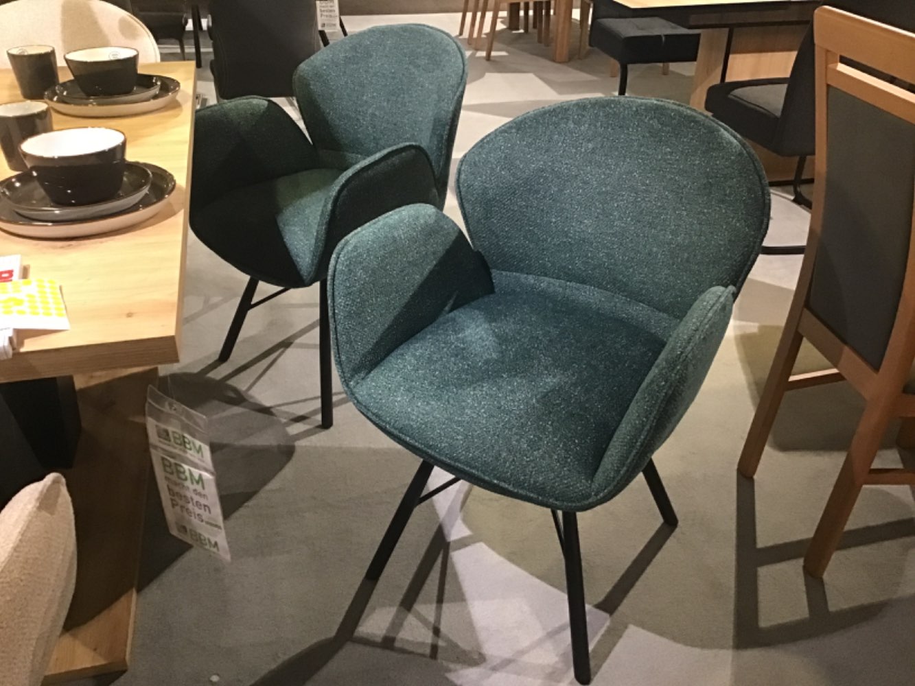 Esszimmerstuhl drehbar 360 Grad Farbe Salbei,Maß 61/83/64cm