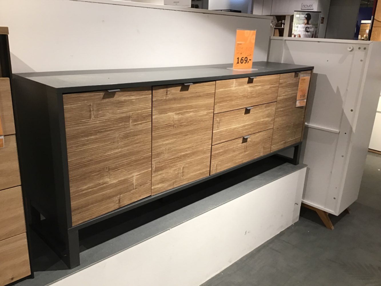 XXXLutz Ausstellungsstück Möbel Lowboard Sumatra anthrazit Holz