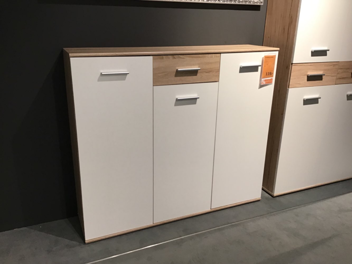 XXXLutz Ausstellungsstück Möbel Schuhschrank Manolo weiß Eiche