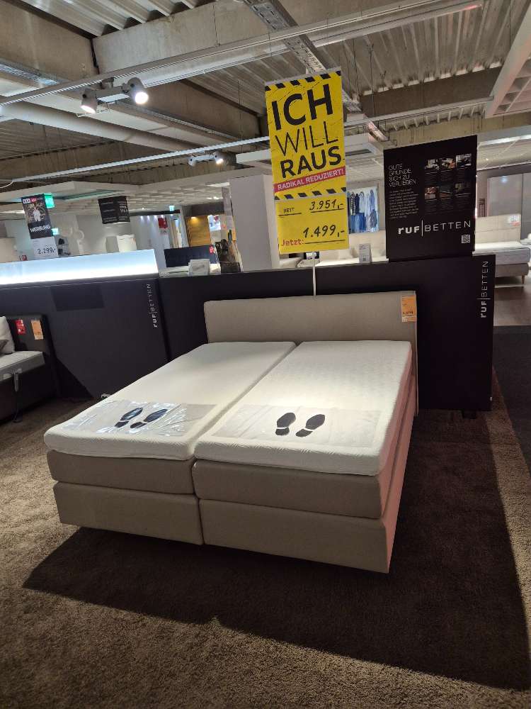 MÖBEL,SCHLARAFFIA, BOXSPRINGBETT, BEIGE, LGF. 180X200 CM, XXXLUTZ