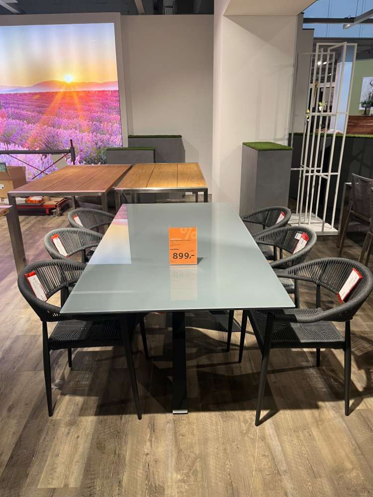 GARTENTISCHGRUPPE & 6 STÜHLE