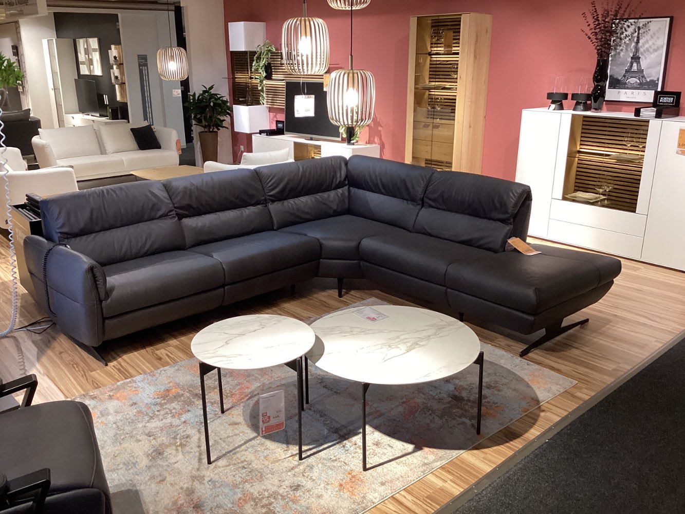 Möbel Ecksofa Schöner Wohnen Salerno echt Leder XXXLutz Hirschaid