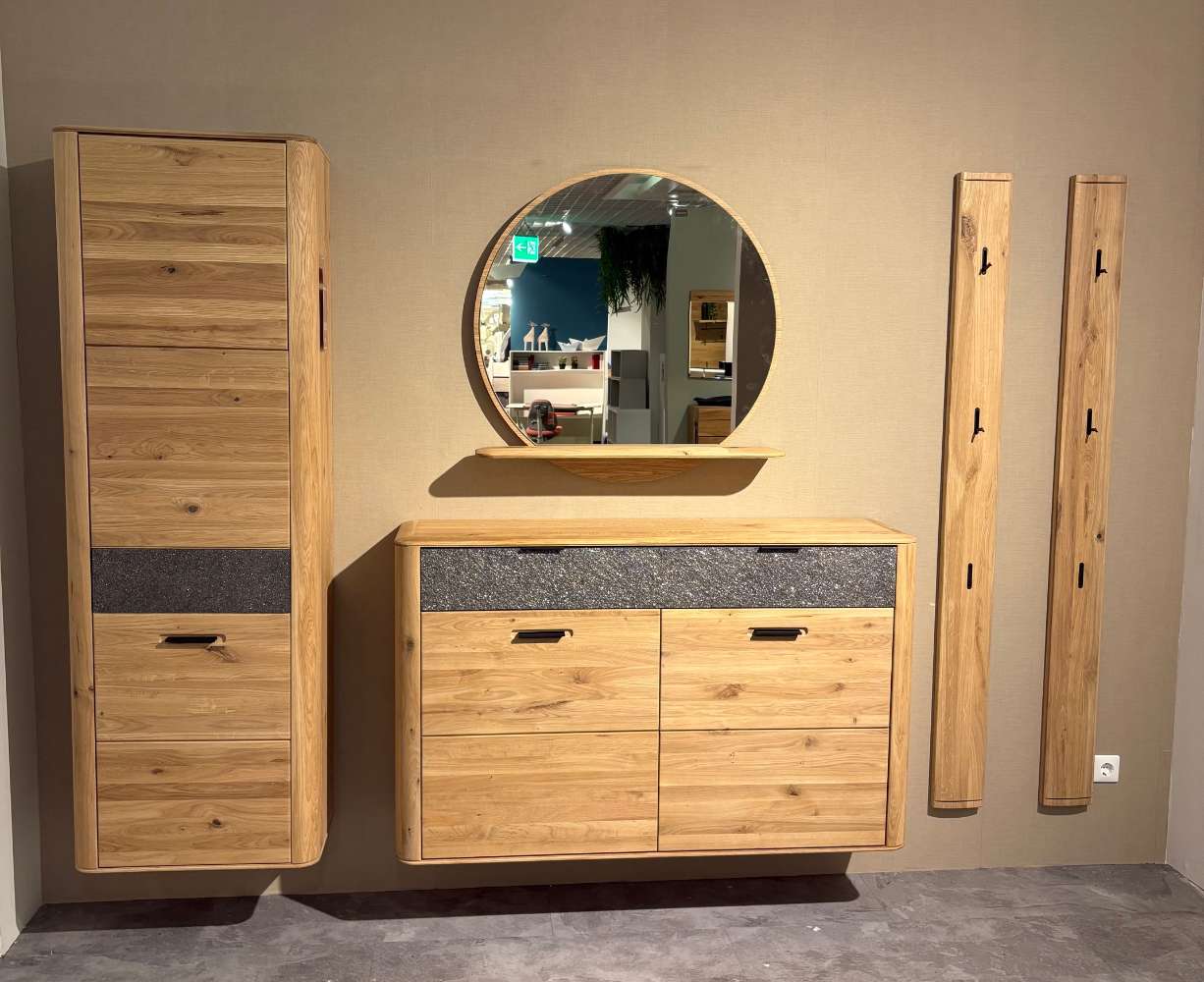 Garderobe Wildeiche massiv⚡️Sparpreis⚡️