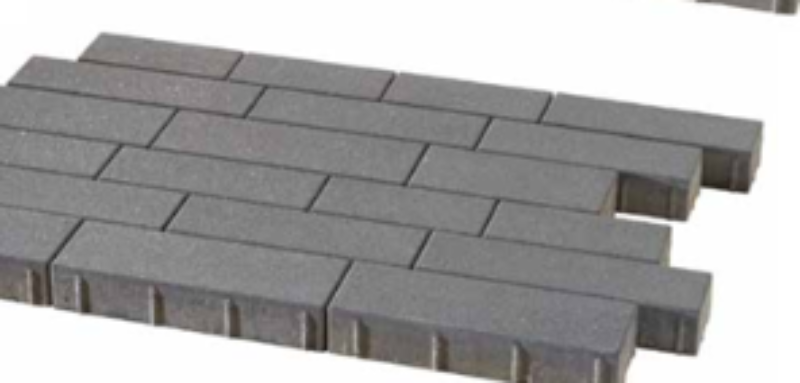 Adina Pflaster 32x16x6 cm dunkelgrau feingestrahlt (Restposten)