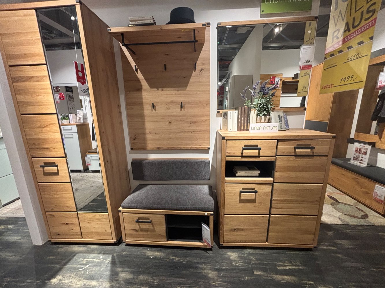 Garderobenset 5-teilig Massivholz XXLutz Heilbronn