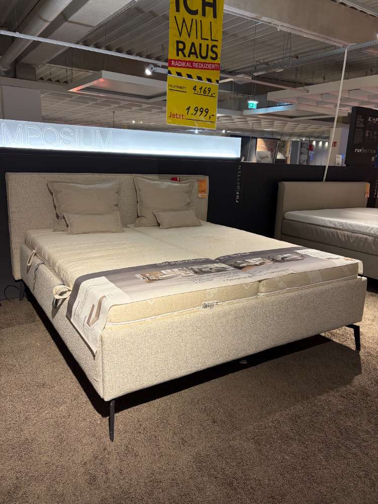 MÖBEL, HOME24, POLSTERBETT, BEIGE, LGF. 180×200 CM XXXLUTZ