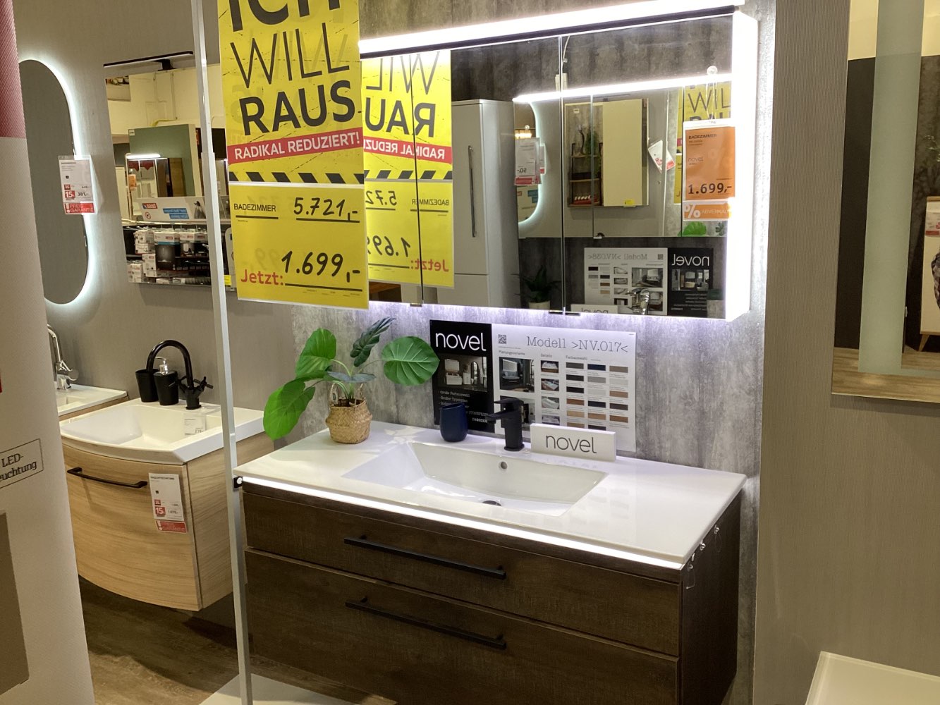 Möbel Puris Badezimmer NV.017 Cardiff Eiche XXXLutz