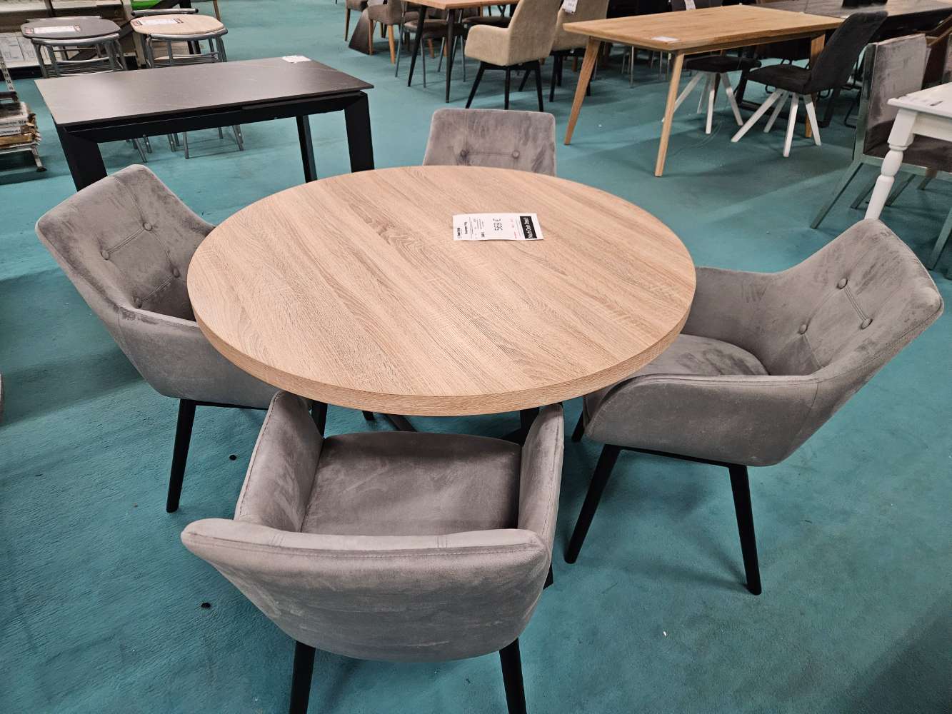 Essgruppe Tisch Stühle 5 tlg. Eichefarben statt 949€