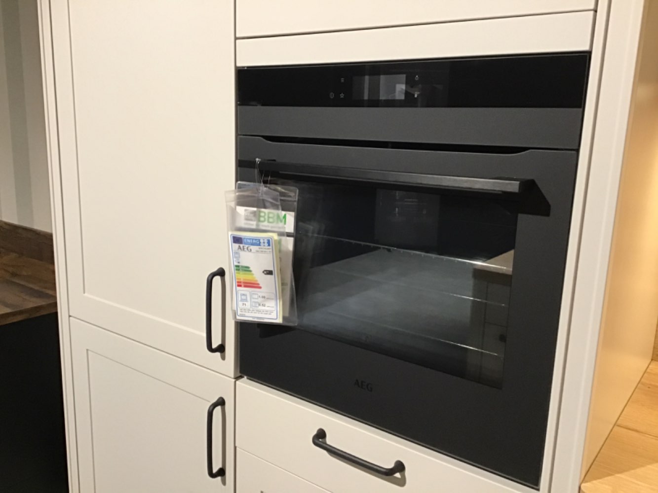 AGE Backofen Set mit Teleskopauszug und großem Kochfeld