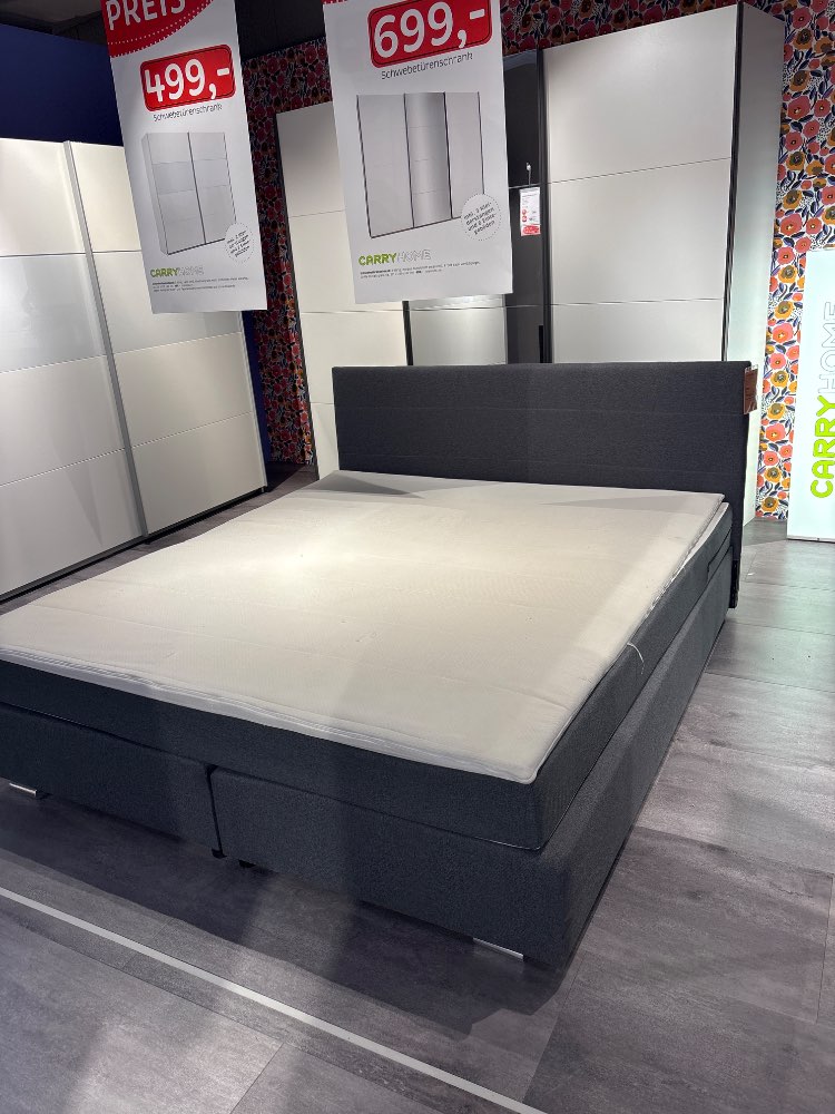 Möbel, Boxspringbett, Grau, 180x200cm, XXXLutz