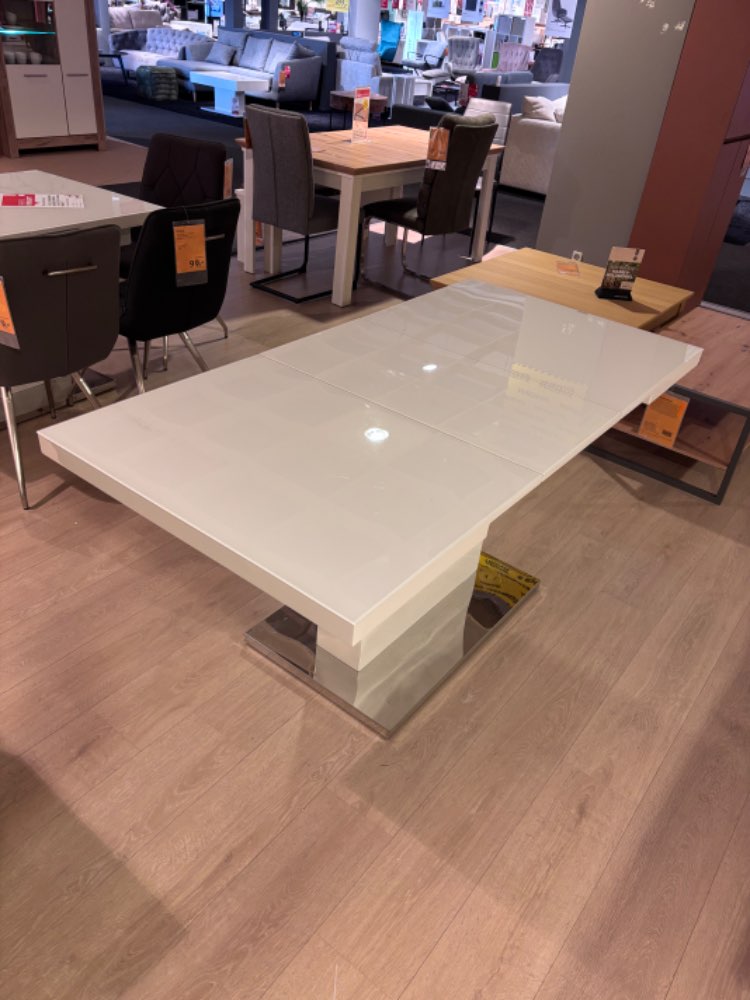 Möbel, Esstisch, Weiss Hochglanz, ausziehbar, XXXLutz