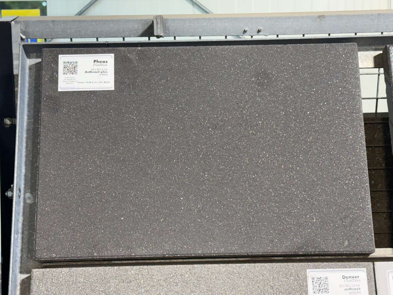 Pheos Platten 60x40x5 cm anthrazit plus (2.Wahl)