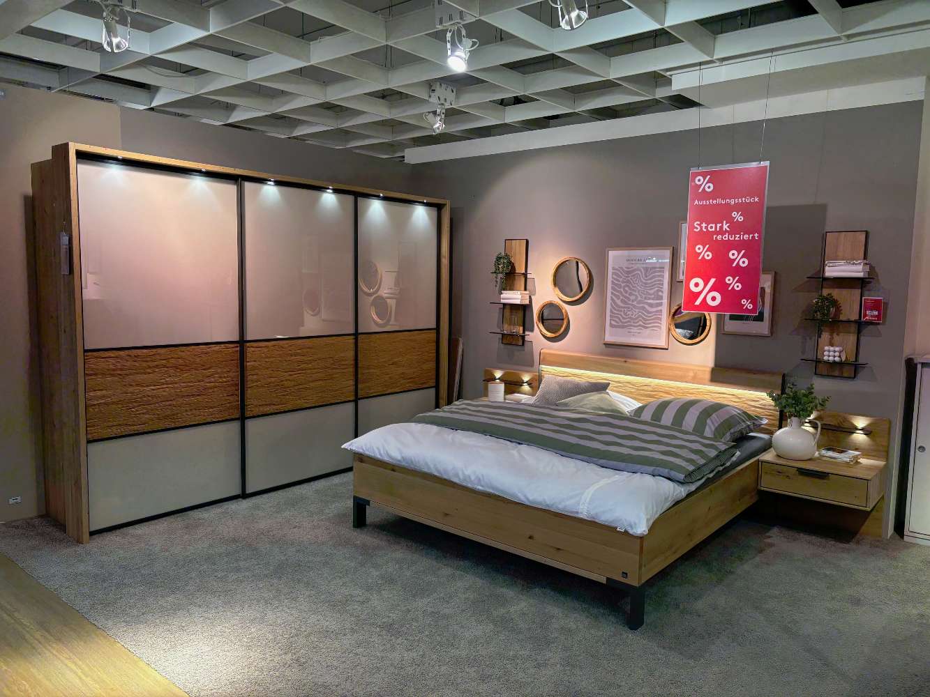 Schlafzimmer Bianco Eiche Teilmassiv⚡️Sparpreis⚡️