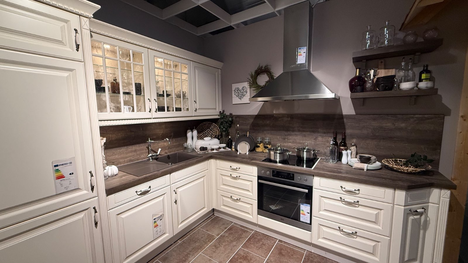 Einbauküche Nobilia Castello Magnolie Landhaus