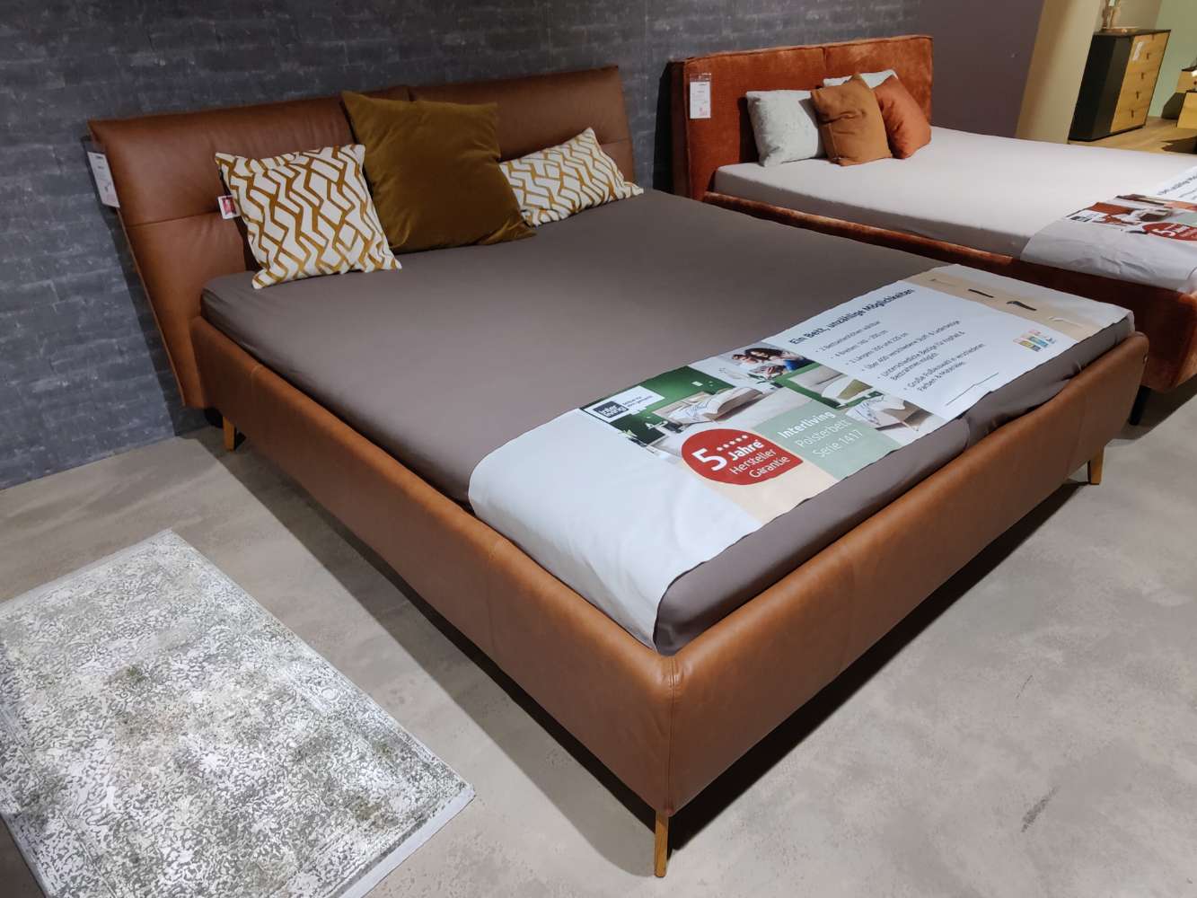 Polsterbett – LEDER – INTERLIVING 1417 – 180 x 200 cm