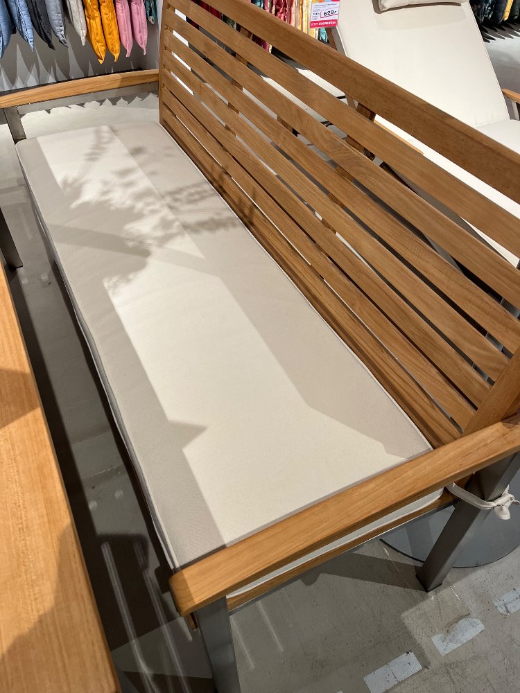 Gartenbank Teak/Edelstahl