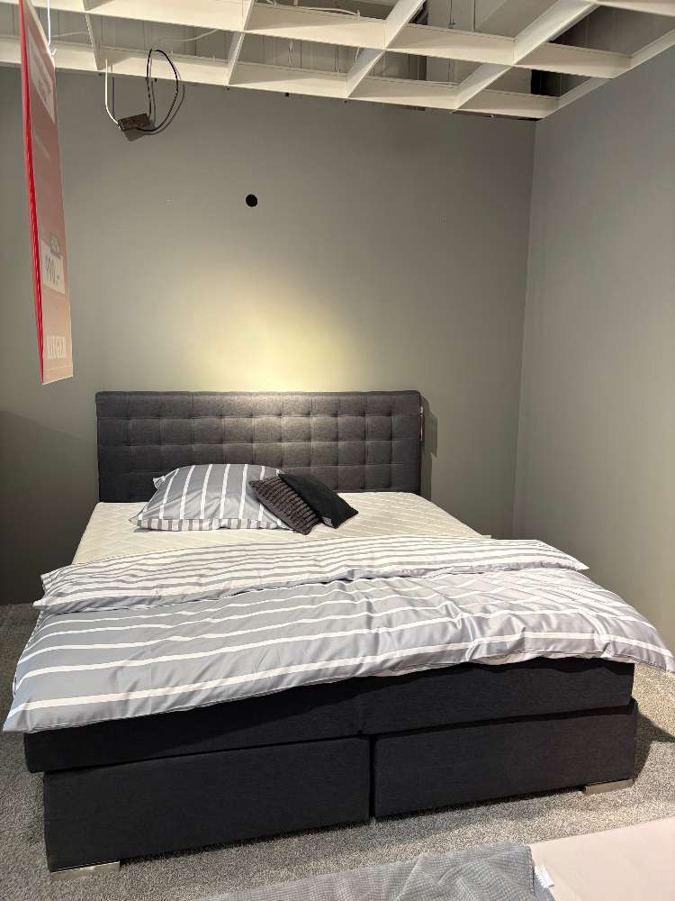 Boxspringbett anthrazit⚡️Sparpreis⚡️