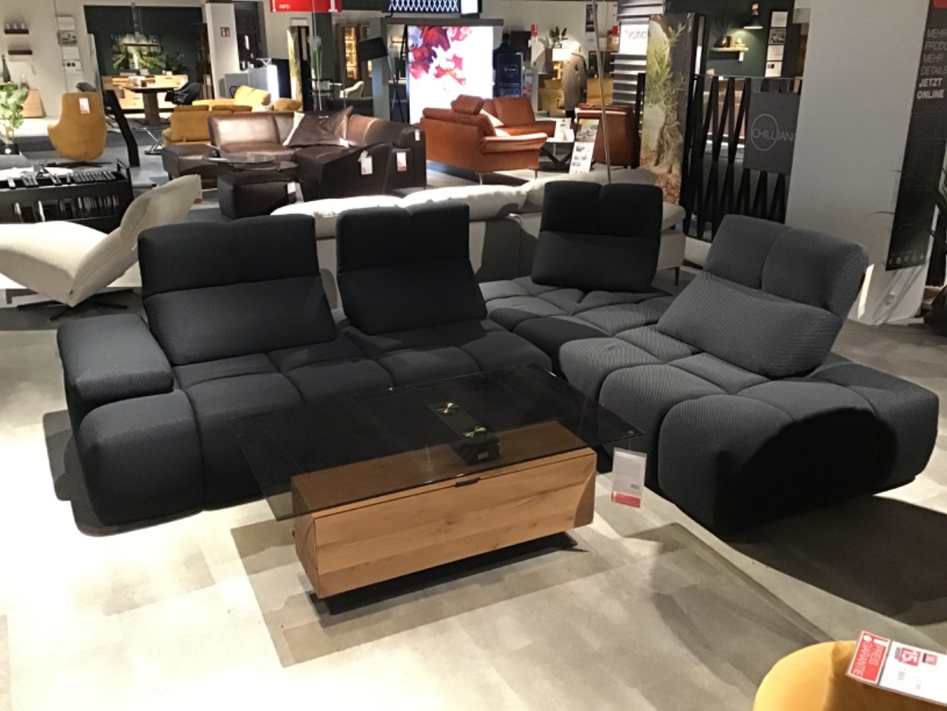 XXXLutz Ausstellungsstück Möbel Ecksofa EOS anthrazit