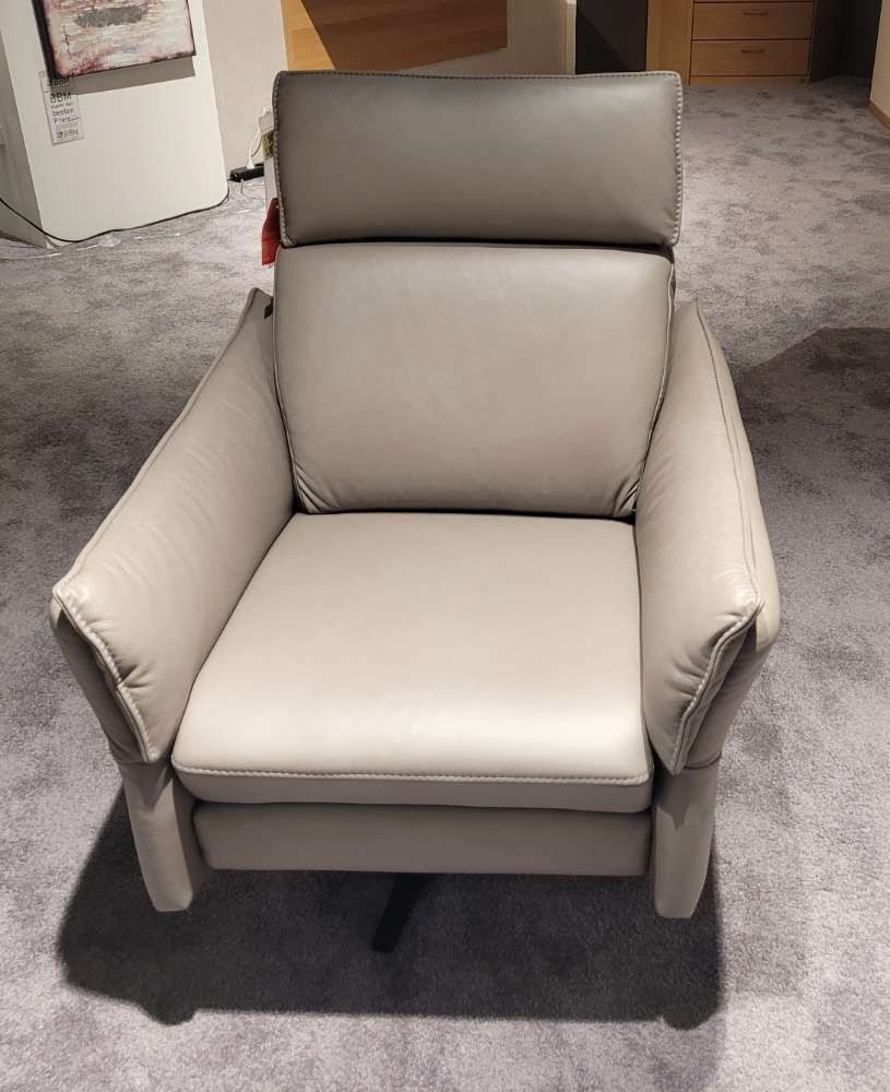Echtleder Sessel mit Relax – und Drehfunktion BHT ca 75x86x89cm