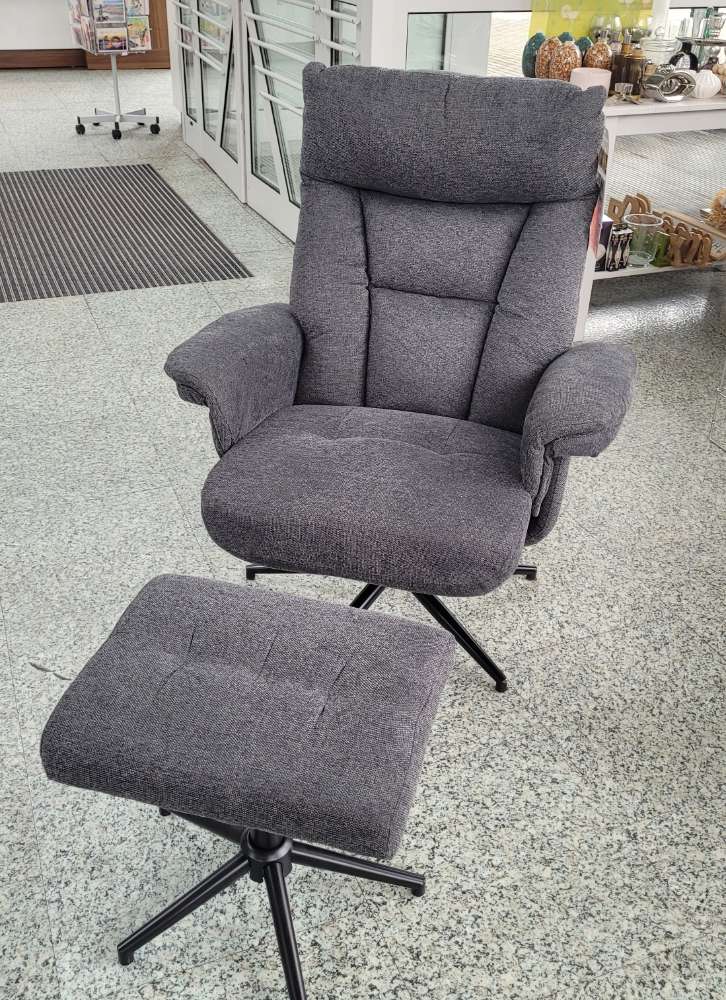 Relaxsessel mit Hocker BHT ca 87x108x82-104 cm