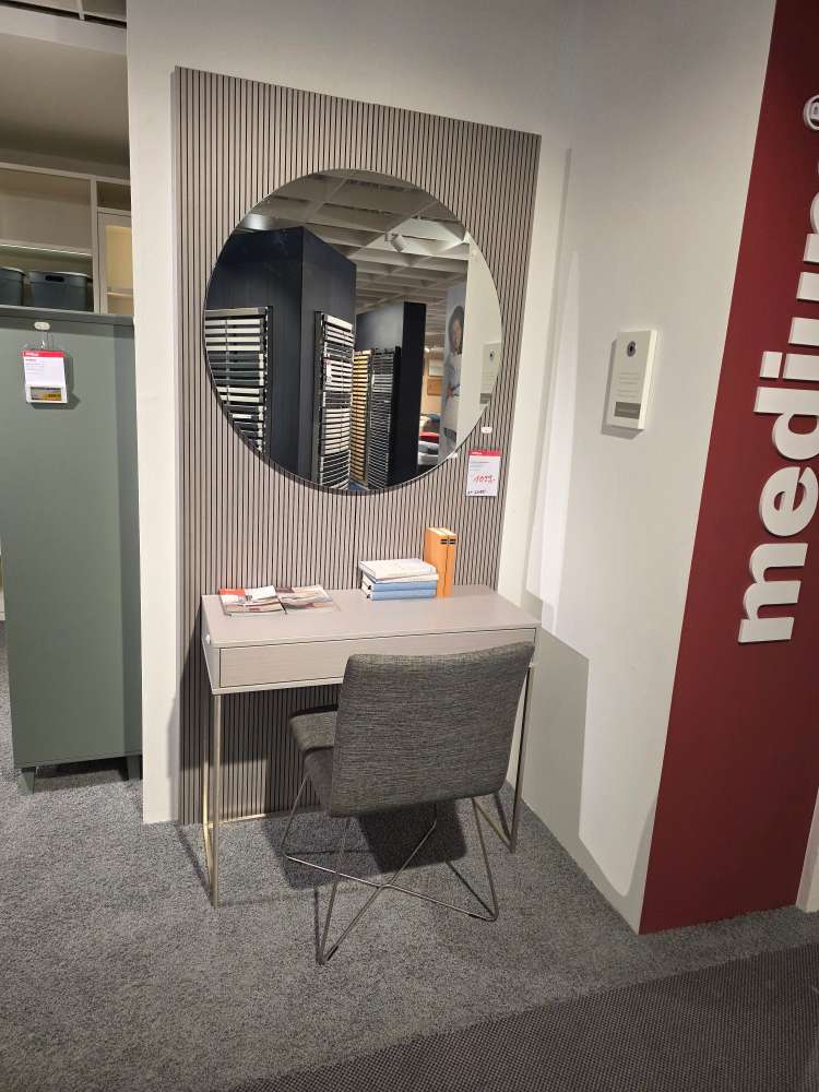 Schminktisch mit Individual-/Ausgleichspaneel & Spiegel, Stuhl