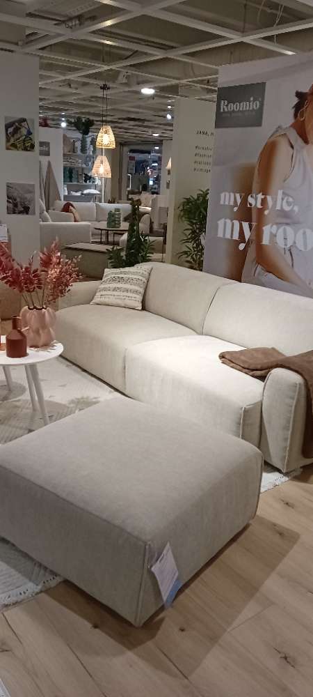 3 Sitzer Sofa mit Hocker